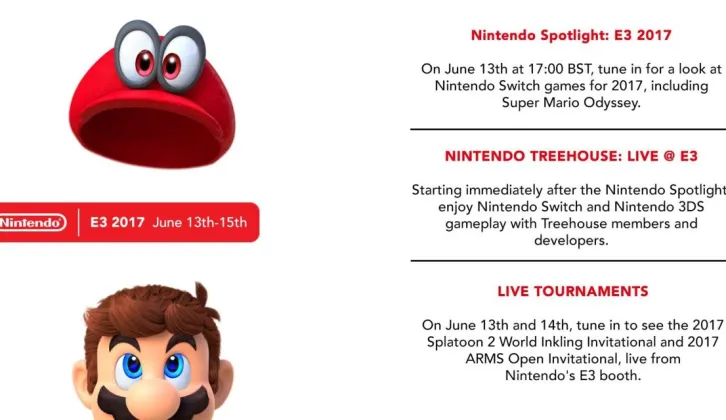 Detail mengenai acara Nintendo E3 2017