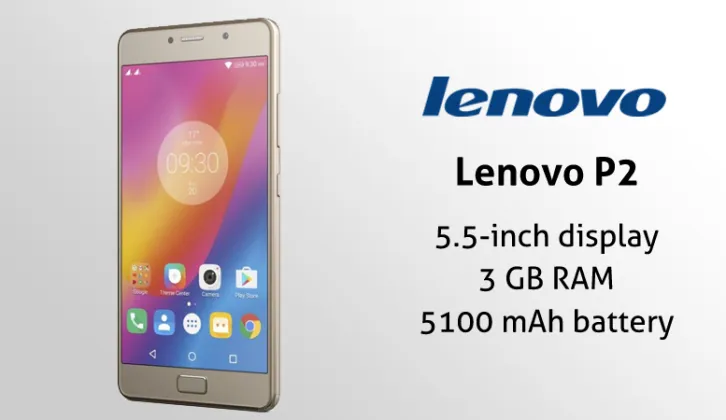 Resmi Diluncurkan, Lenovo P2 Turbo Usung Baterai 5100 mAh.