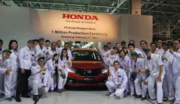 Honda Capai Satu Juta Unit Produksi Mobil