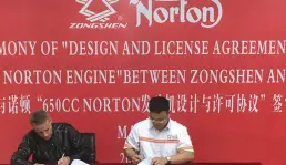 Perusahaan Motor China Gunakan Mesin Motor Norton 